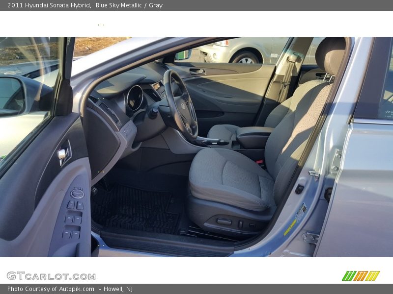 Blue Sky Metallic / Gray 2011 Hyundai Sonata Hybrid