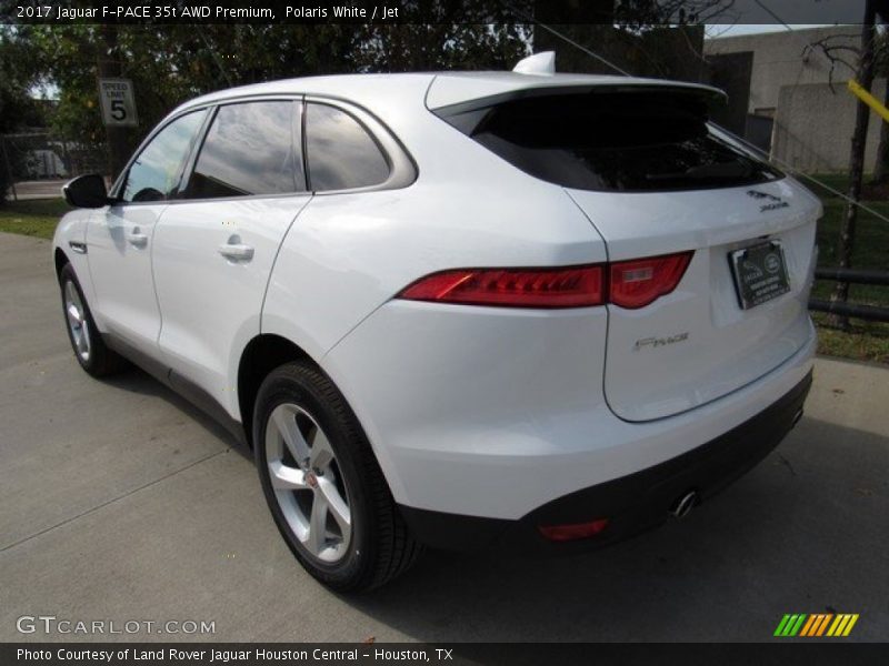 Polaris White / Jet 2017 Jaguar F-PACE 35t AWD Premium