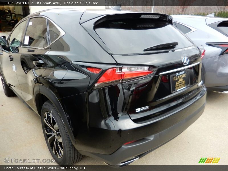 Obsidian / Rioja Red 2017 Lexus NX 200t F Sport AWD