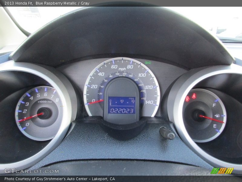 Blue Raspberry Metallic / Gray 2013 Honda Fit
