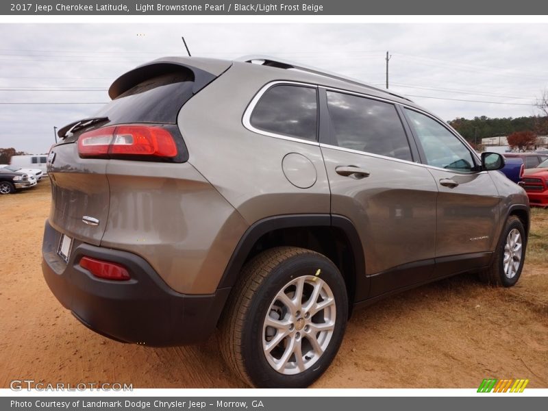Light Brownstone Pearl / Black/Light Frost Beige 2017 Jeep Cherokee Latitude