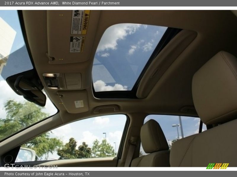 Sunroof of 2017 RDX Advance AWD