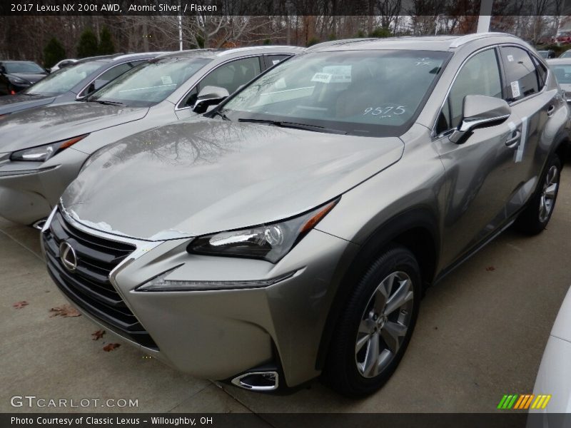 Atomic Silver / Flaxen 2017 Lexus NX 200t AWD