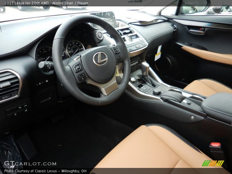 Atomic Silver / Flaxen 2017 Lexus NX 200t AWD