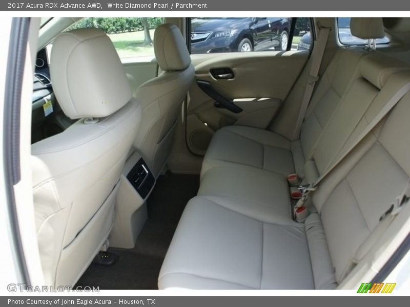 Rear Seat of 2017 RDX Advance AWD