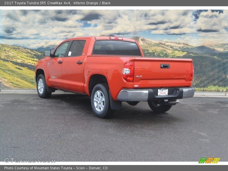 Inferno Orange / Black 2017 Toyota Tundra SR5 CrewMax 4x4