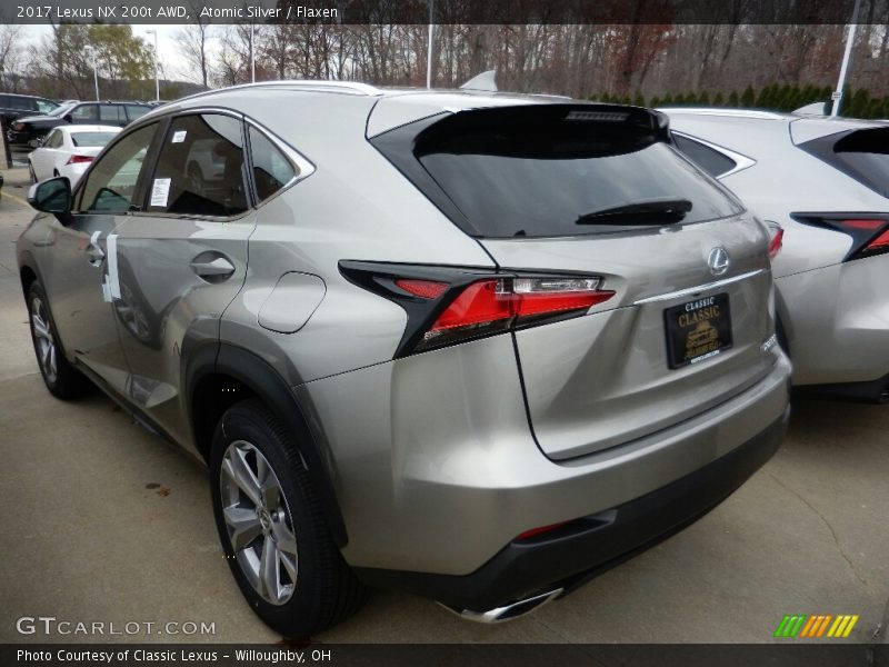 Atomic Silver / Flaxen 2017 Lexus NX 200t AWD