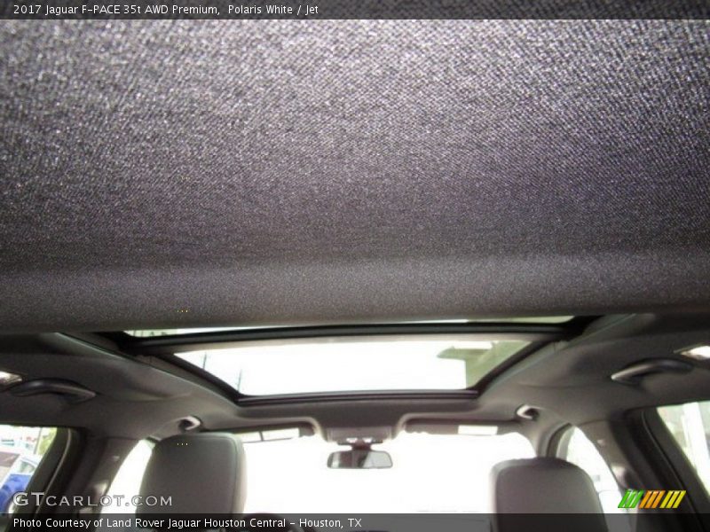 Polaris White / Jet 2017 Jaguar F-PACE 35t AWD Premium