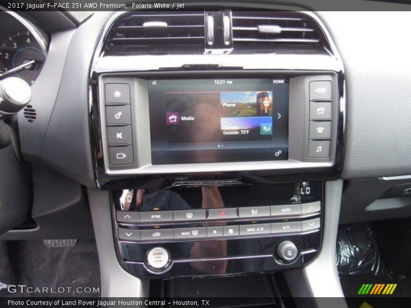 Polaris White / Jet 2017 Jaguar F-PACE 35t AWD Premium