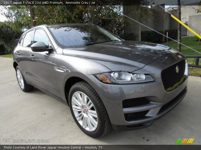 Ammonite Grey / Jet 2017 Jaguar F-PACE 20d AWD Premium