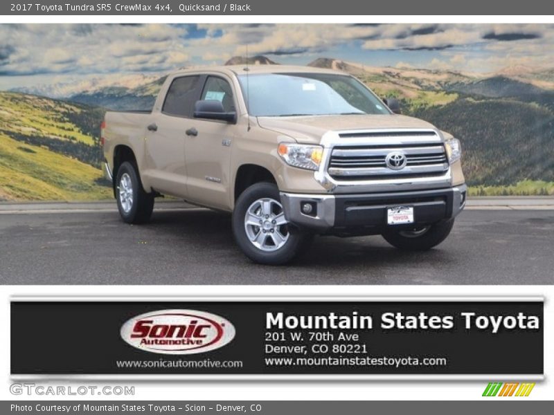 Quicksand / Black 2017 Toyota Tundra SR5 CrewMax 4x4