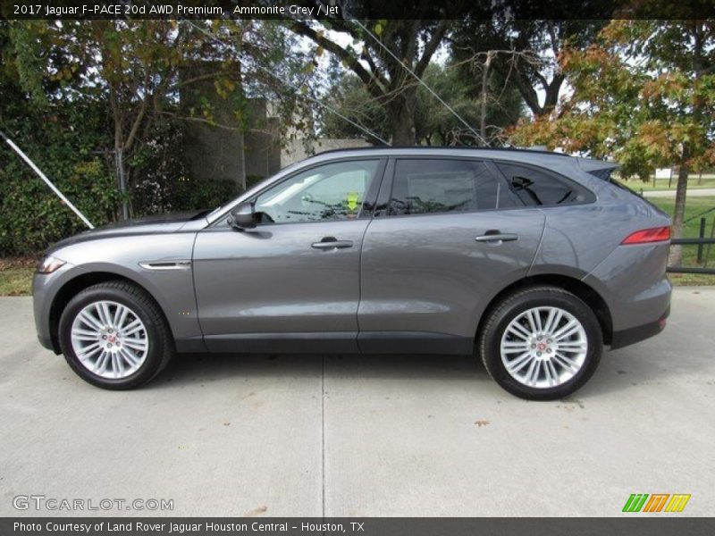 Ammonite Grey / Jet 2017 Jaguar F-PACE 20d AWD Premium