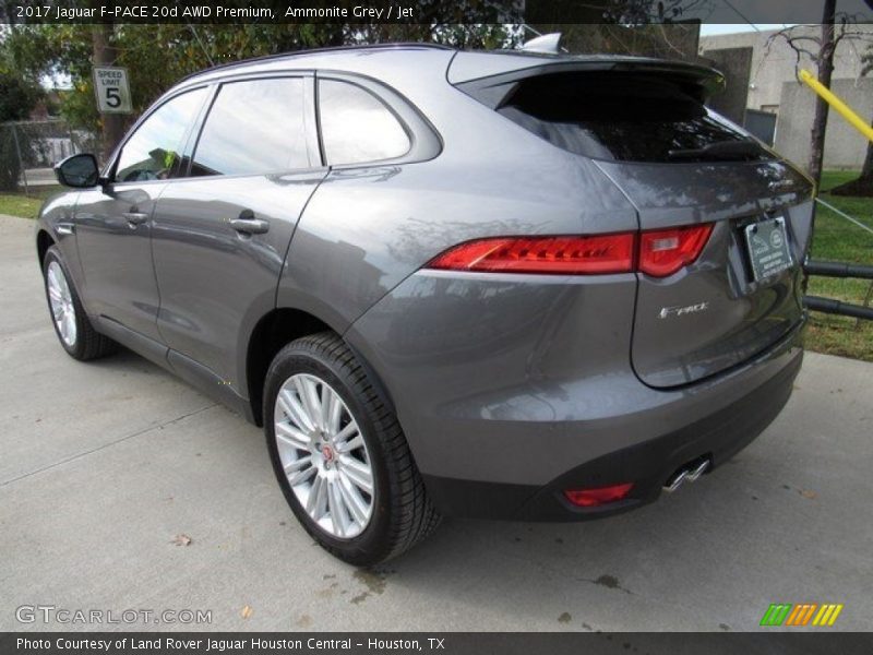 Ammonite Grey / Jet 2017 Jaguar F-PACE 20d AWD Premium