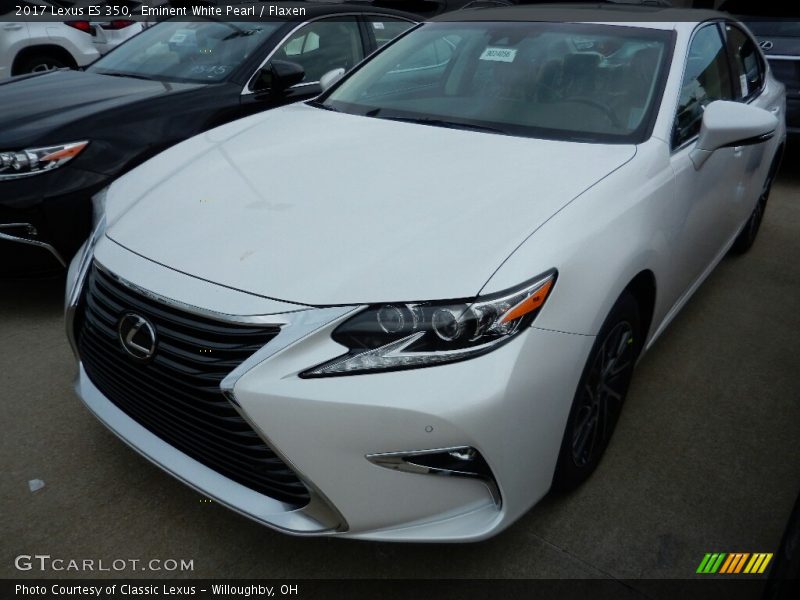 Eminent White Pearl / Flaxen 2017 Lexus ES 350