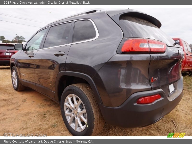 Granite Crystal Metallic / Black 2017 Jeep Cherokee Latitude