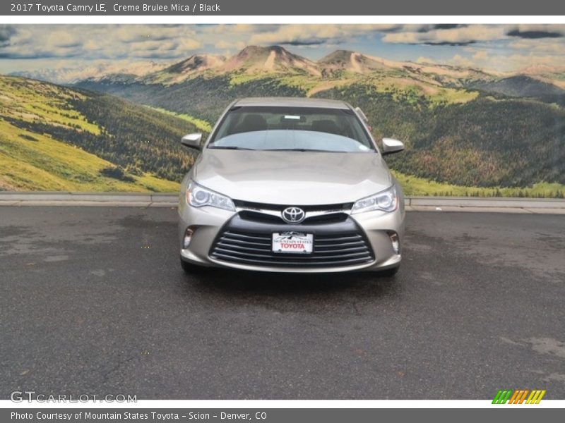 Creme Brulee Mica / Black 2017 Toyota Camry LE