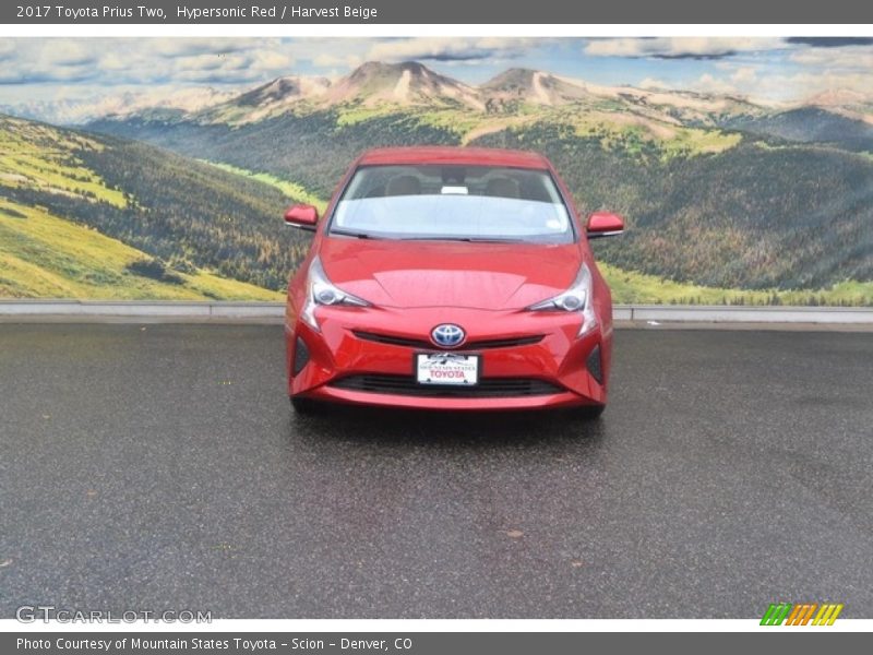 Hypersonic Red / Harvest Beige 2017 Toyota Prius Two