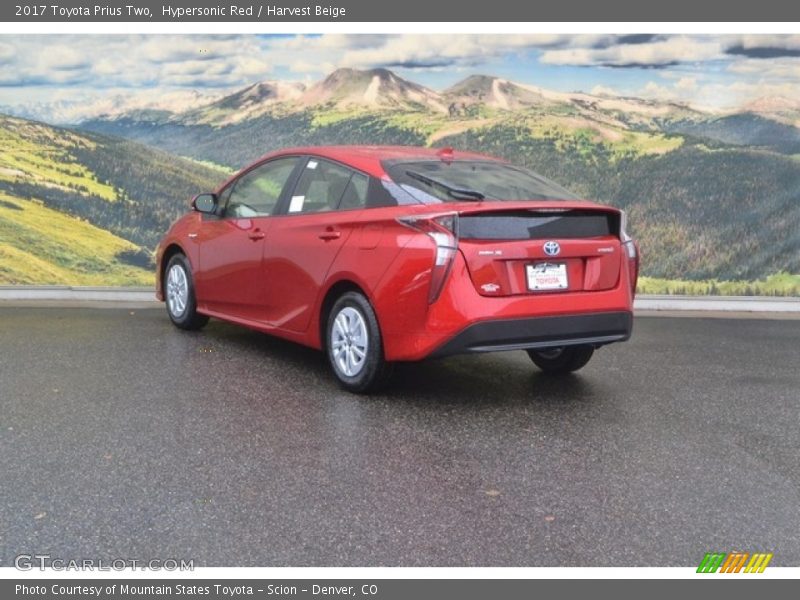 Hypersonic Red / Harvest Beige 2017 Toyota Prius Two