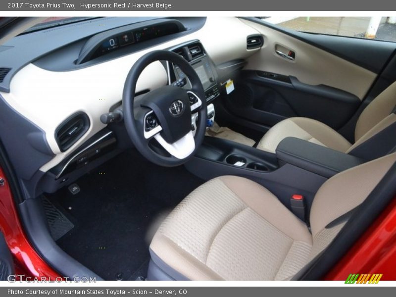 Hypersonic Red / Harvest Beige 2017 Toyota Prius Two