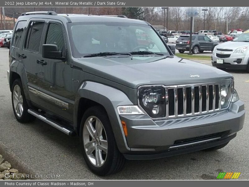 Mineral Gray Metallic / Dark Slate Gray 2012 Jeep Liberty Jet 4x4
