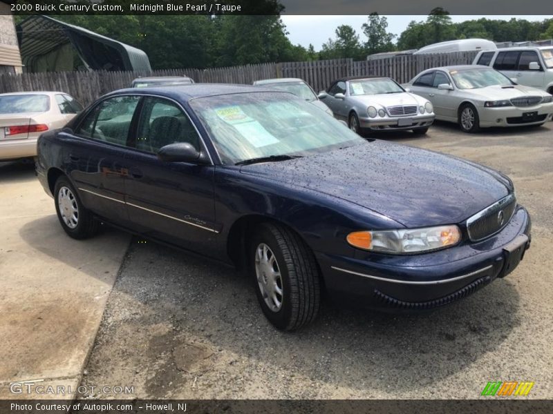 Midnight Blue Pearl / Taupe 2000 Buick Century Custom