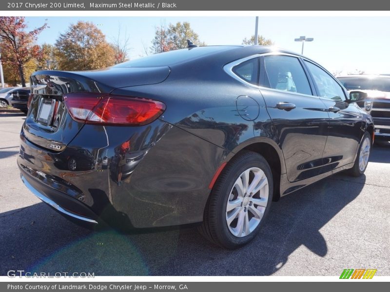 Maximum Steel Metallic / Black 2017 Chrysler 200 Limited