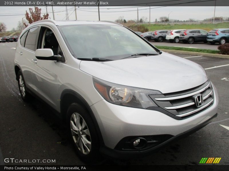 Alabaster Silver Metallic / Black 2012 Honda CR-V EX-L 4WD