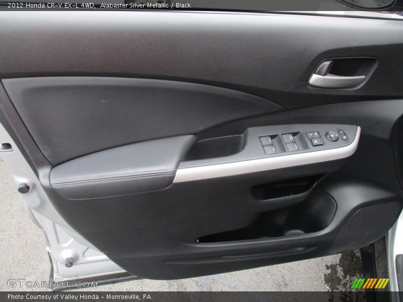 Alabaster Silver Metallic / Black 2012 Honda CR-V EX-L 4WD