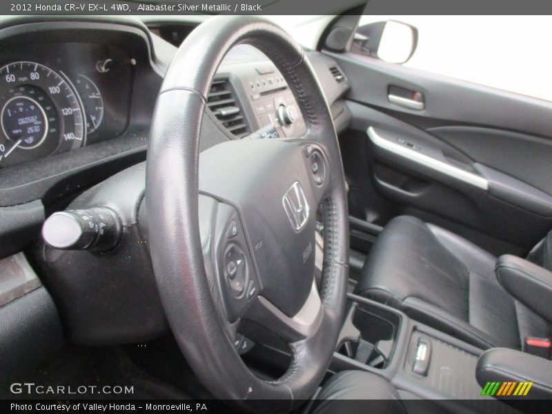 Alabaster Silver Metallic / Black 2012 Honda CR-V EX-L 4WD