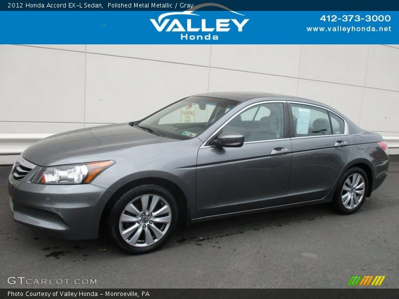 Polished Metal Metallic / Gray 2012 Honda Accord EX-L Sedan