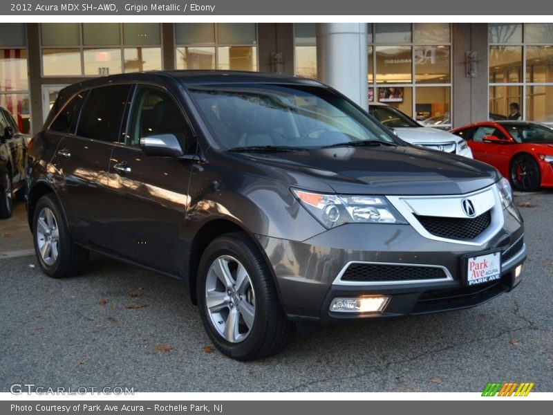 Grigio Metallic / Ebony 2012 Acura MDX SH-AWD