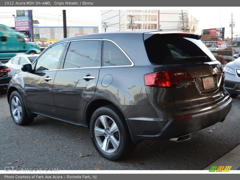 Grigio Metallic / Ebony 2012 Acura MDX SH-AWD