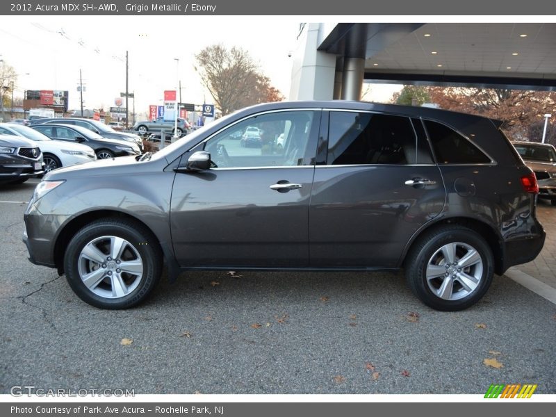 Grigio Metallic / Ebony 2012 Acura MDX SH-AWD