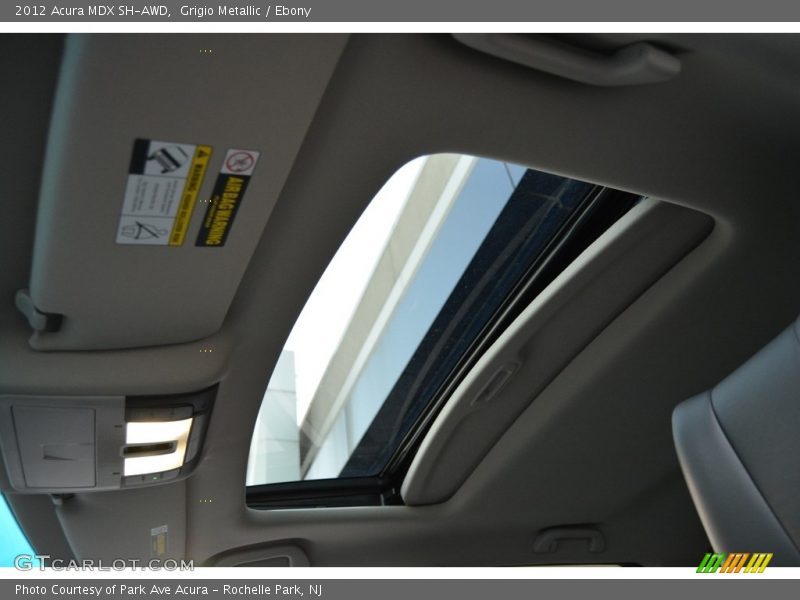 Grigio Metallic / Ebony 2012 Acura MDX SH-AWD