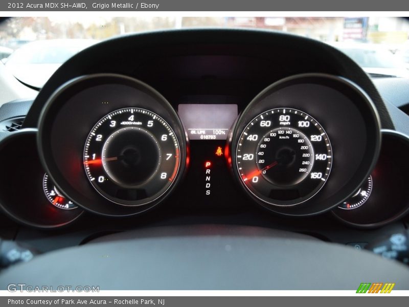 Grigio Metallic / Ebony 2012 Acura MDX SH-AWD