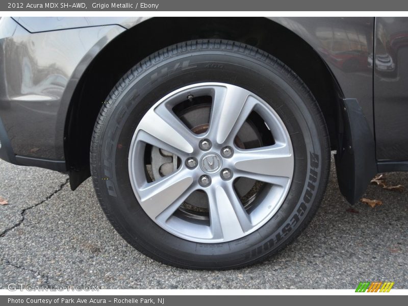 Grigio Metallic / Ebony 2012 Acura MDX SH-AWD