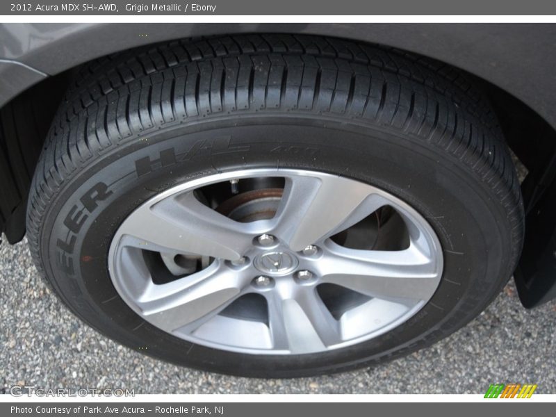 Grigio Metallic / Ebony 2012 Acura MDX SH-AWD