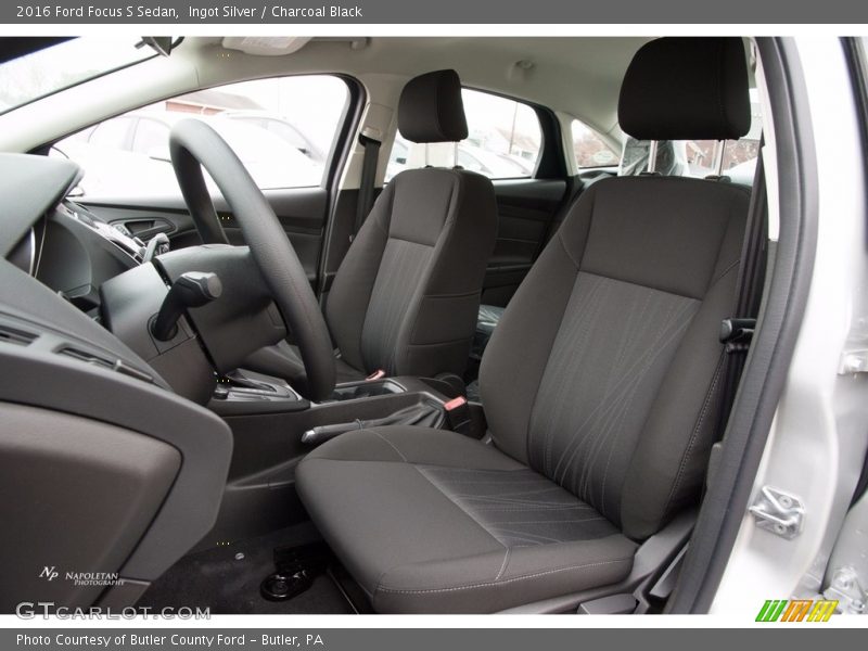 Ingot Silver / Charcoal Black 2016 Ford Focus S Sedan