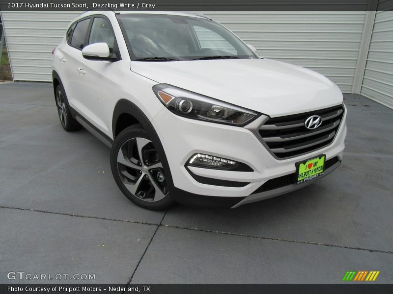 Dazzling White / Gray 2017 Hyundai Tucson Sport