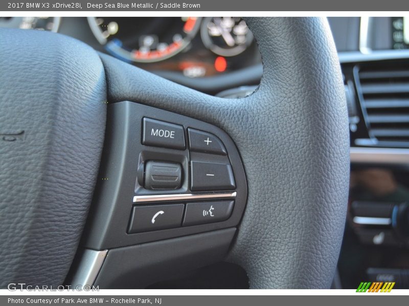Deep Sea Blue Metallic / Saddle Brown 2017 BMW X3 xDrive28i