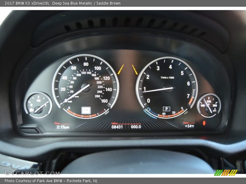 Deep Sea Blue Metallic / Saddle Brown 2017 BMW X3 xDrive28i