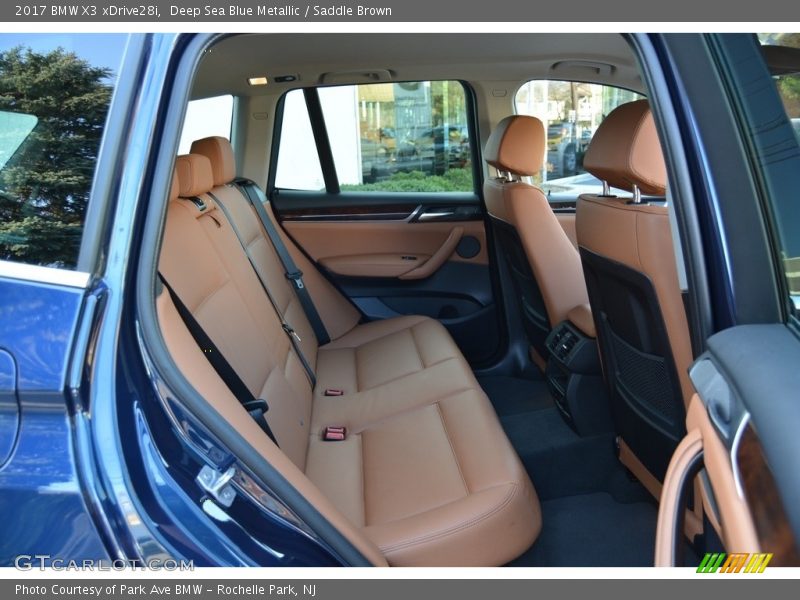 Deep Sea Blue Metallic / Saddle Brown 2017 BMW X3 xDrive28i
