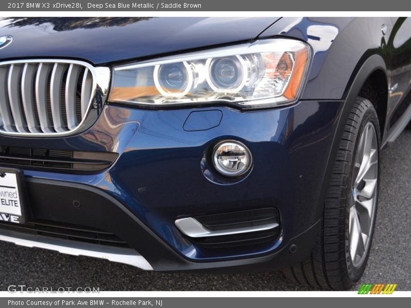 Deep Sea Blue Metallic / Saddle Brown 2017 BMW X3 xDrive28i