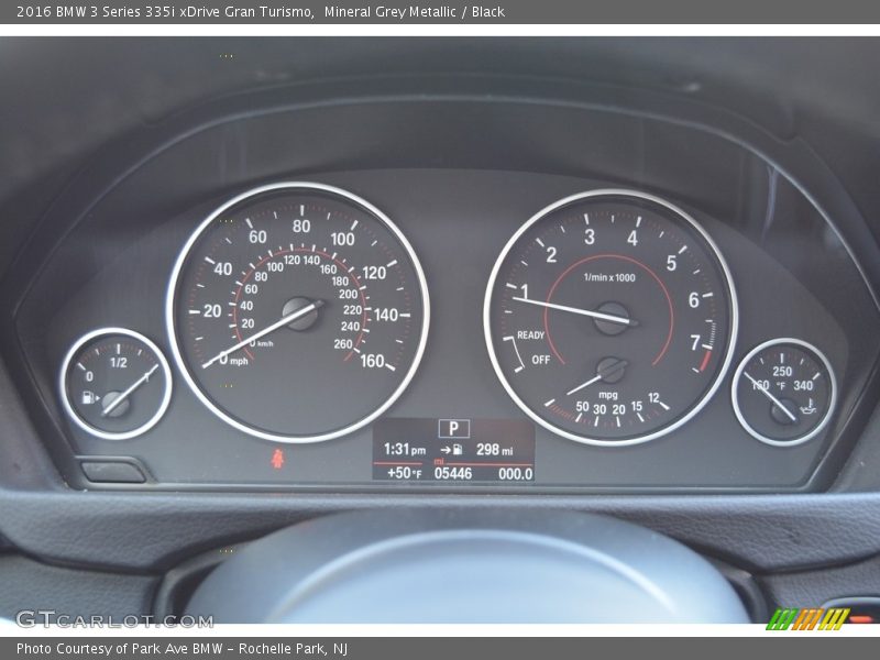 Mineral Grey Metallic / Black 2016 BMW 3 Series 335i xDrive Gran Turismo