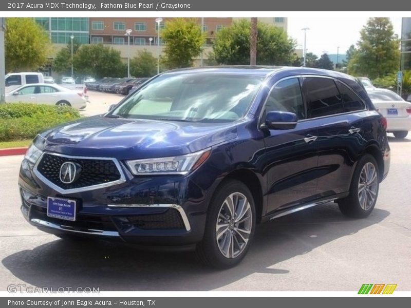 Fathom Blue Pearl / Graystone 2017 Acura MDX Technology