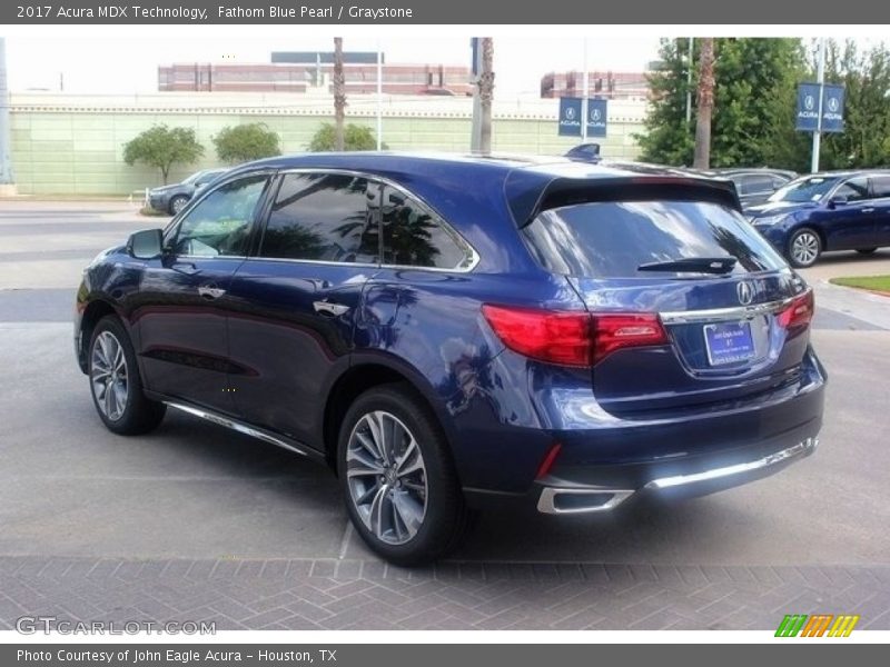 Fathom Blue Pearl / Graystone 2017 Acura MDX Technology