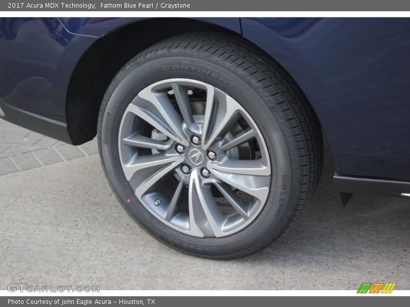 Fathom Blue Pearl / Graystone 2017 Acura MDX Technology