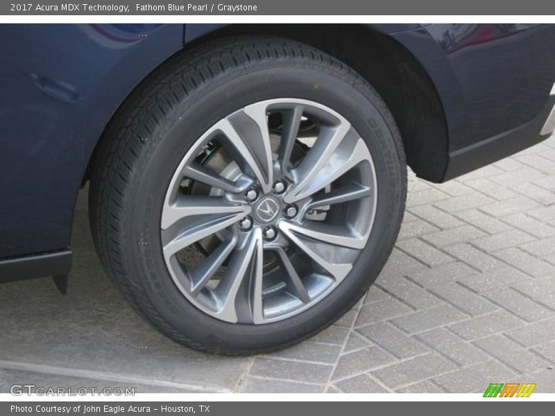 Fathom Blue Pearl / Graystone 2017 Acura MDX Technology