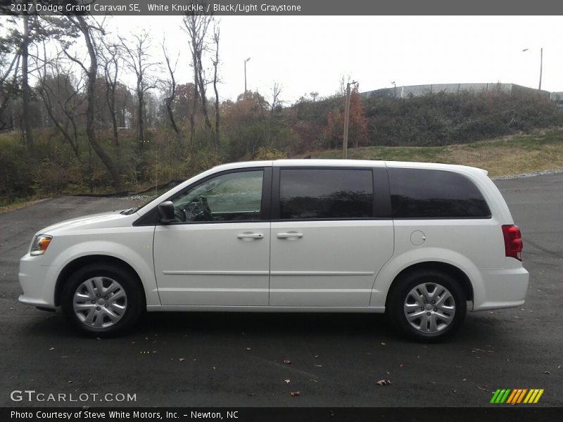 White Knuckle / Black/Light Graystone 2017 Dodge Grand Caravan SE