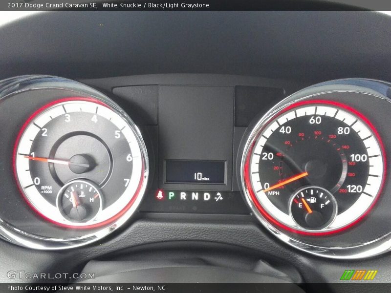 White Knuckle / Black/Light Graystone 2017 Dodge Grand Caravan SE